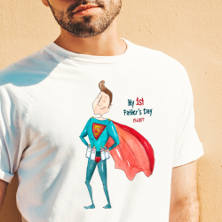 Φτιάξτε Μακό, T-shirt με Superman Μήνυμα, Ονόματα