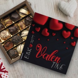 Κουτί με Σοκολατάκια για Valentines Day, με Ονόματα