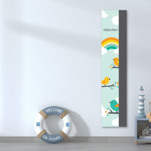 Υψομετρητής για Αγόρια, Κορίτσια με Πουλάκια, Όνομα