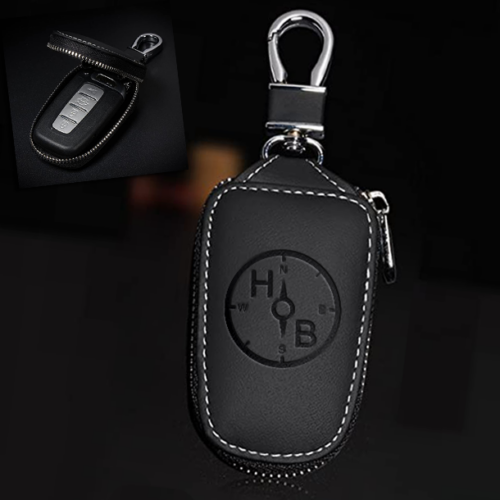 Δερμάτινο Μπρελόκ για κλειδί αυτοκινήτου με Αρχικά