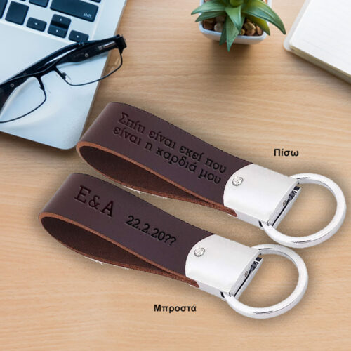 Δερμάτινο Μπρελόκ με Μήνυμα, Αρχικά, Ημ/νία