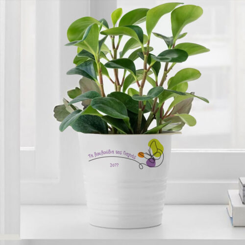 Φτιάξτε Λευκή Γλάστρα με Μήνυμα, Όνομα