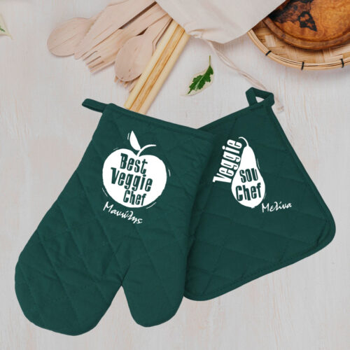 Γάντι Κουζίνας & Πιάστρα Chef, Sou Chef με Ονόματα