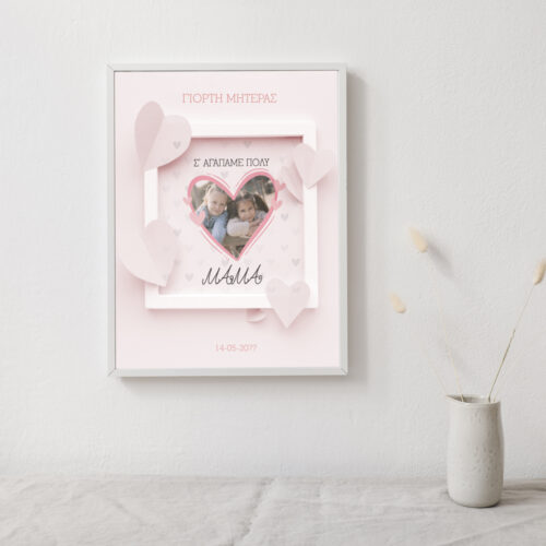 Φτιάξτε Πρωτότυπο Κάδρο με Φωτογραφία, Μήνυμα, Ονόματα