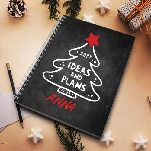 Τετράδιο Σπιράλ Α4, με Δένδρο Γραμμικό, με Όνομα