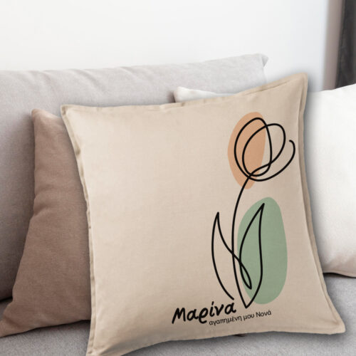 Μαξιλάρι για καναπέ Διακοσμητικό με Μήνυμα, Αρχικά