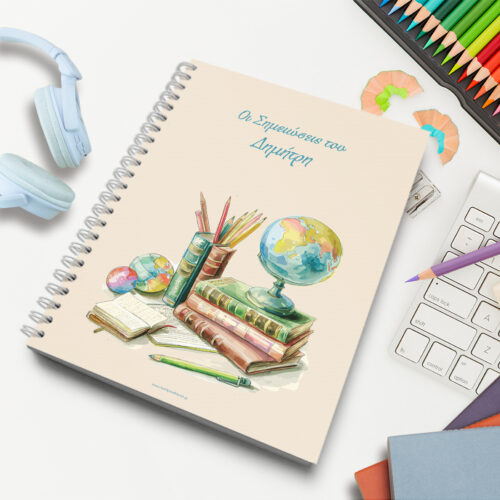 Με Όνομα Τετράδιο Α4 Σπιράλ για Αγόρια, Κορίτσια