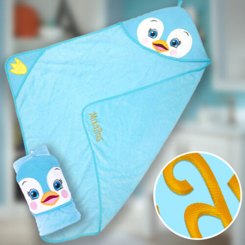 Βρεφικό Μπουρνούζι, Πιγκουίνος Κάπα με Κεντημένο Όνομα