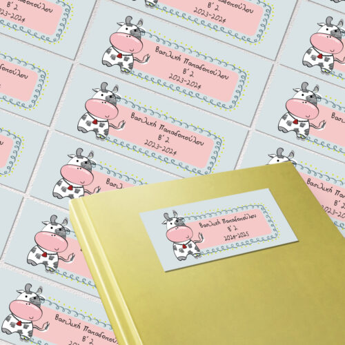 Ετικέτες για Βιβλία αυτοκόλλητες με Όνομα, Επίθετο, Τάξη