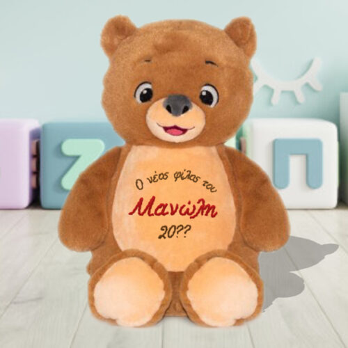 Ο Νέος Φίλος σε Αρκούδο Cubbies, με Κεντημένο Όνομα