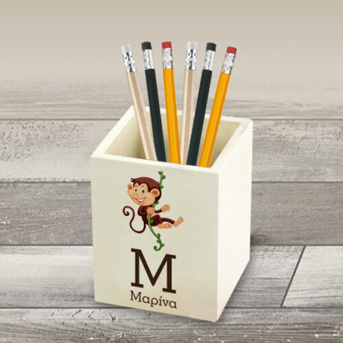 Με Αρχικό, Όνομα Προσωποποιημένη Ξύλινη Μολυβοθήκη