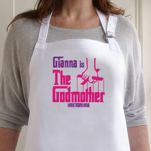 Δώρο για τη Νονά, Ποδιά με Ημερομηνία της Βάφτισης