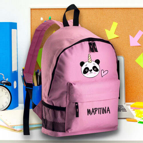 Τσάντα για Δημοτικό, Γυμνάσιο, Νηπιαγωγείο Panda για Κορίτσια