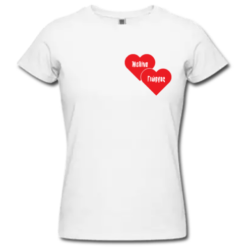 Μακό με Ονόματα και Καρδιές Δώρο Προσωποποιημένο