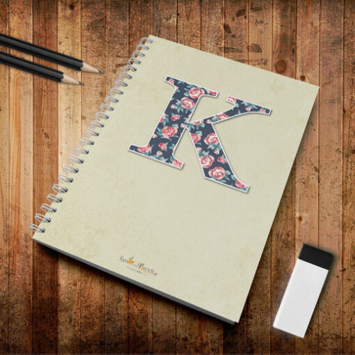 Τετράδιο Σπιράλ Α4 με Αρχικό Ονόματος για Αγόρια, Κορίτσια