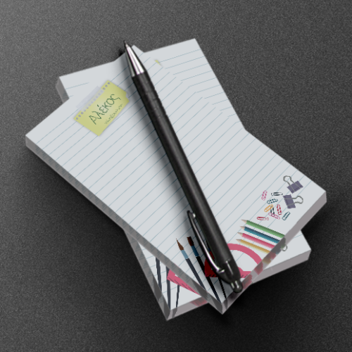 Προσωποποιημένο Μπλοκ σημειώσεων Α5 με Όνομα και email, 2 τμχ.