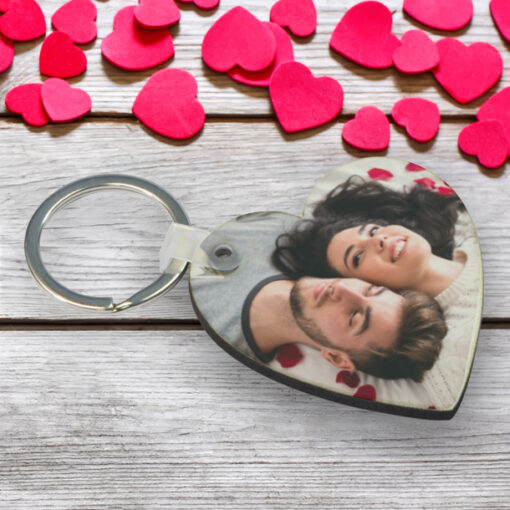 Μπρελόκ Δώρο με Φωτογραφία, Προσωποποιημένο Ξύλινο