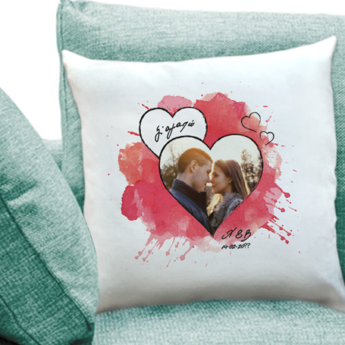 Προσωποποιημένο Μαξιλάρι Διακοσμητικό Σ΄αγαπώ με Φωτογραφία
