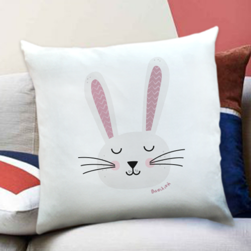 Μαξιλάρι Παιδικό Διακοσμητικό με Λαγουδάκι και Όνομα