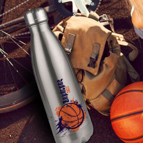 Παγούρι θερμός stainless steel, ανοξείδωτο με Όνομα, 750 ml