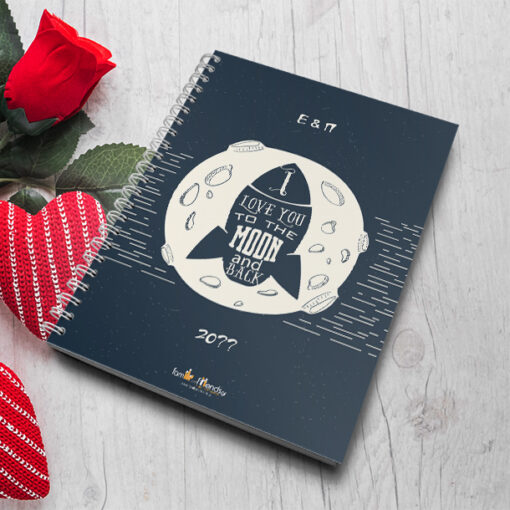Τετράδιο I love you to the moon & Back με Ονόματα