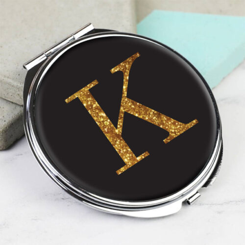 Καθρεπτάκι Τσάντας Δώρο για Γυναίκες Προσωποποιημένο με Αρχικό Ονόματος