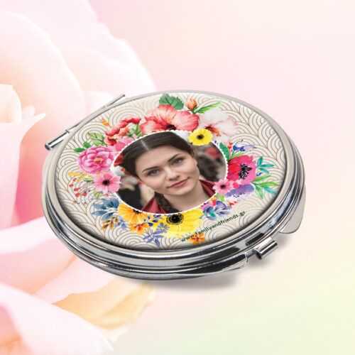 Προσωποποιημένο Καθρεπτάκι Τσάντας με φωτογραφία Δώρο για Γυναίκες