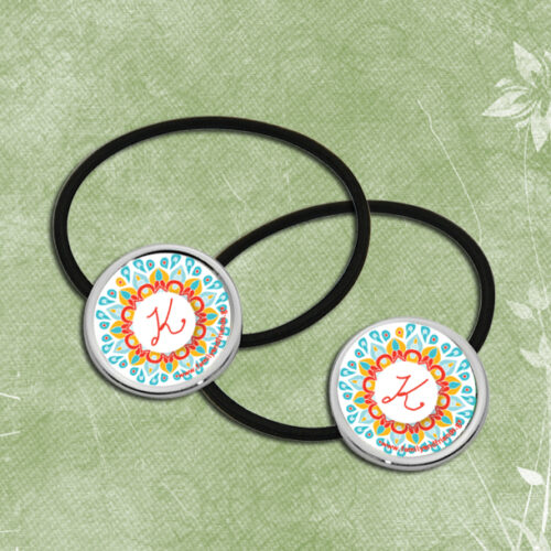 Λαστιχάκια Μαλλιών με Αρχικό Ονόματος για Κορίτσια