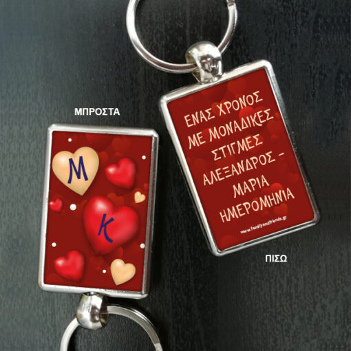 Μπρελόκ δύο όψεων Μεταλλικό, Αφιέρωση