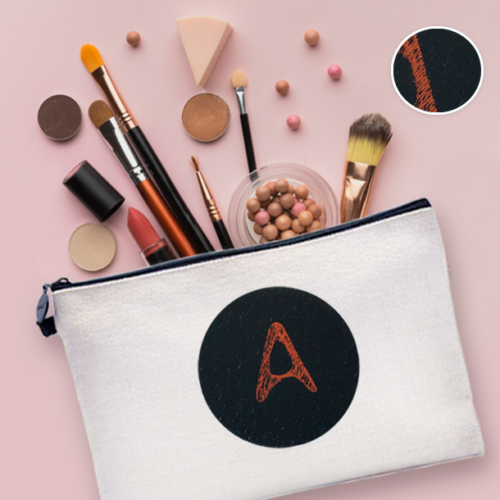 Κεντημένο – Embroidered – με Αρχικό, Λινό Νεσεσέρ για Γυναίκες