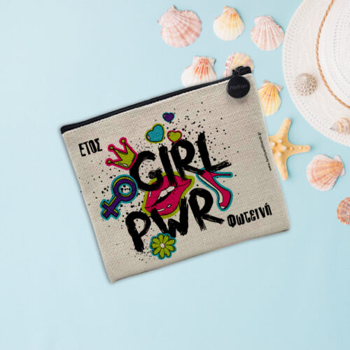 Πορτοφολάκι Power Girl για Γυναίκα, Προσωποποιημένο με Όνομα