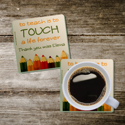 Δώρο Σουβέρ για Δάσκαλο Προσωποποιημένο με Ημερομηνία, Σετ 4τμχ