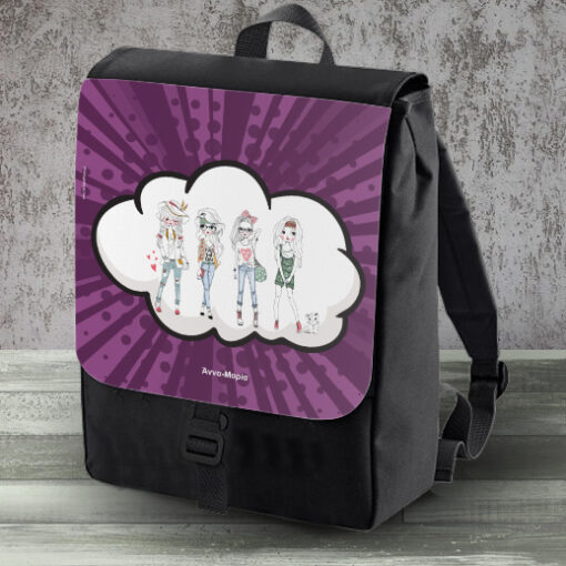 Σχολική Τσάντα Πλάτης για Κορίτσια Προσωποποιημένη με όνομα