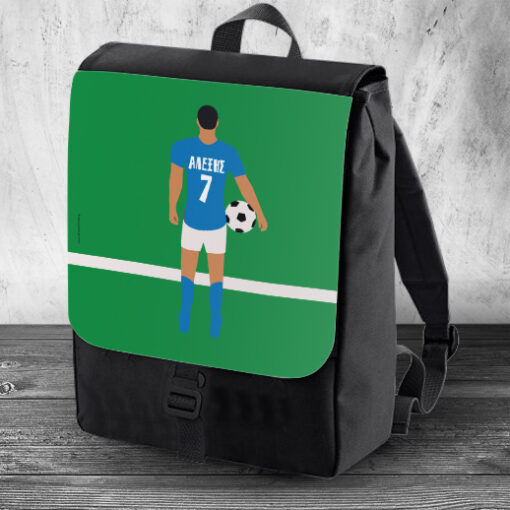 Σχολική Τσάντα για Αγόρια, Πλάτης με Ποδοσφαιριστή και όνομα