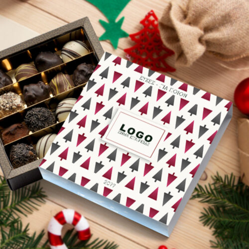 Κουτί Σοκολατάκια με Σήμα Εταιρίας, Logo, Ονόματα, Ευχές
