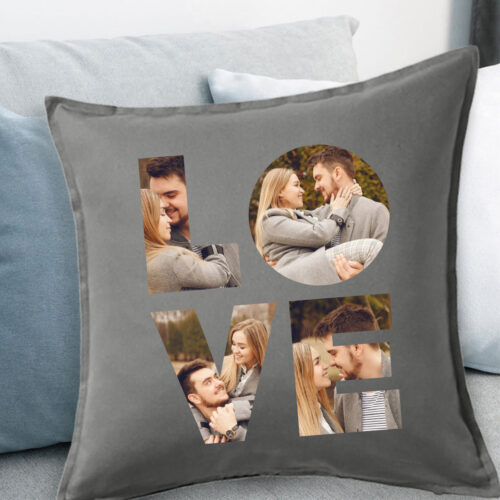 Μαξιλάρι Love με εκτύπωση 4 Φωτογραφίες για Καναπέ