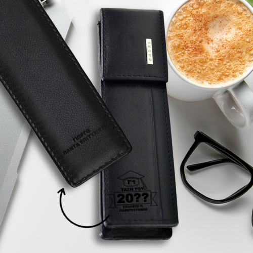 Για 2 στυλό Θήκη CROSS Δερμάτινη με Ονόματα