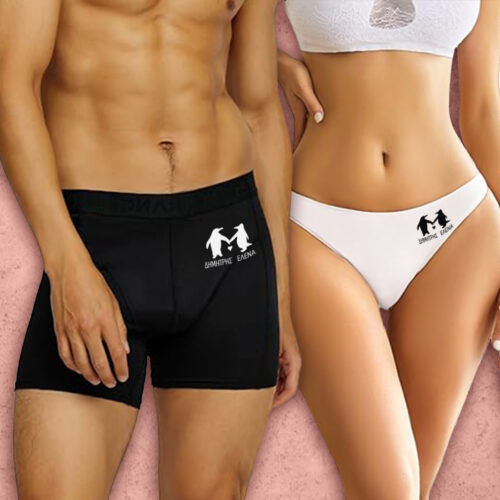 Για ζευγάρι Μποξεράκι, Κιλοτάκι με Ονόματα