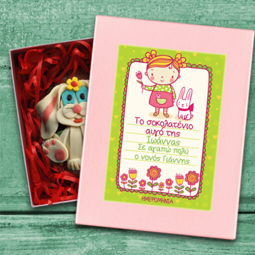 Κουτί με Πασχαλινό Αβγό Προσωποποιημένο με Όνομα, Ευχές