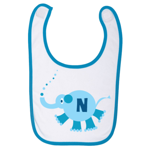 Σαλιάρα για Μωρά, με Αρχικό Γράμμα Ονόματος