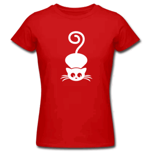 Κόκκινο Γυναικείο Μακό με Γατούλα