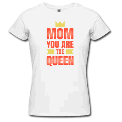 Λευκό Μακό Mom you are the Queen