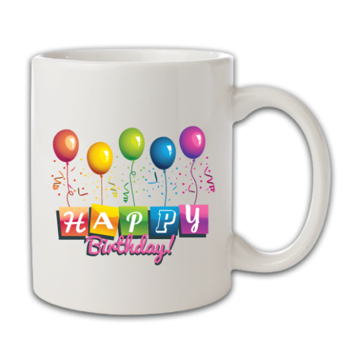 Κούπα Δώρο Γενεθλίων με Μπαλόνια