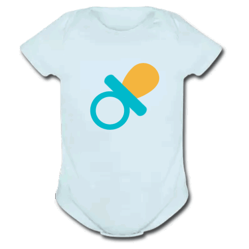 Γαλάζιο Φορμάκι για Αγοράκια με Πιπίλα και Όνομα