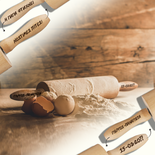 Πλάστης ζαχαροπλαστικής με Ονόματα, Μήνυμα