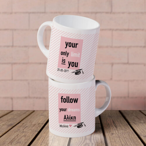 Κούπα για Αποφοίτηση Δώρο με Ευχές, Ονόματα