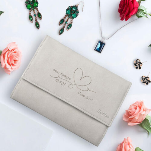 Θήκη κοσμημάτων, για ταξίδι, φύλαξη για Νονά με μήνυμα