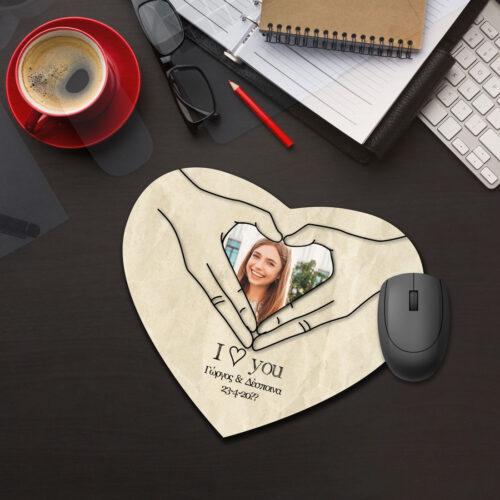 Με Φωτογραφία Mouse Pad σχήμα καρδιάς, Ονόματα