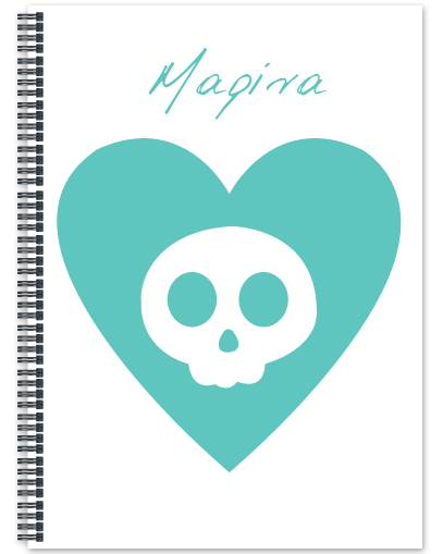 Τετράδιο Σπιράλ για Δώρο με Νεκροκεφαλή, Α4