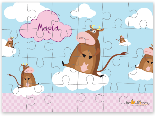 Παζλ για Παιδιά με Αγελαδίτσες